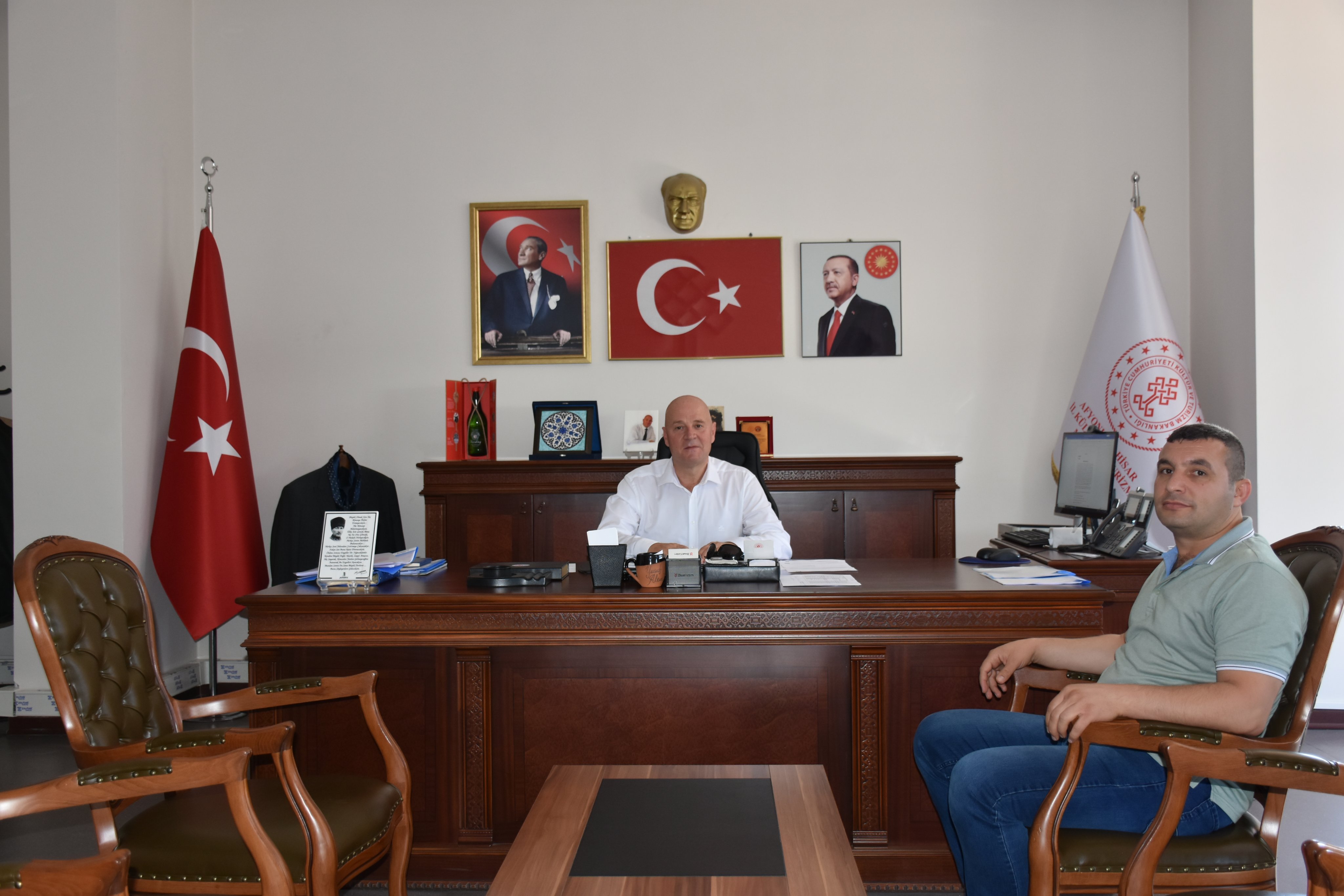 Erguvan'dan Müdür Altın'a Ziyaret
