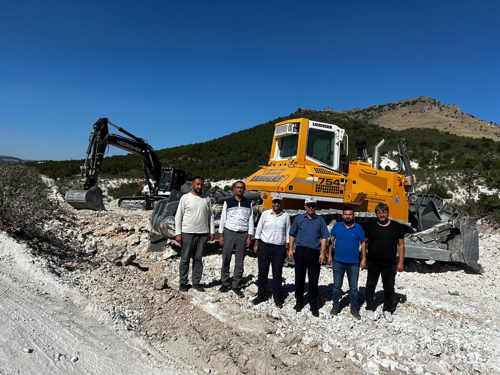 İscehisar Maden Yolunda Çalışmalar Yüzde 70 Tamamlandı