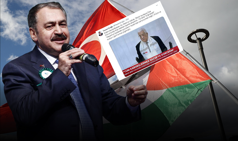 Eski Bakan Eroğlu’ndan Filistin’e Destek Paylaşımı