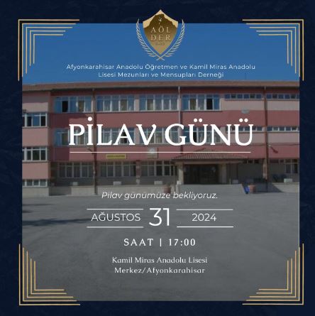 Afyonkarahisar'ın Köklü Kurumlarından Mezun Olanlar  Biraraya Geliyor