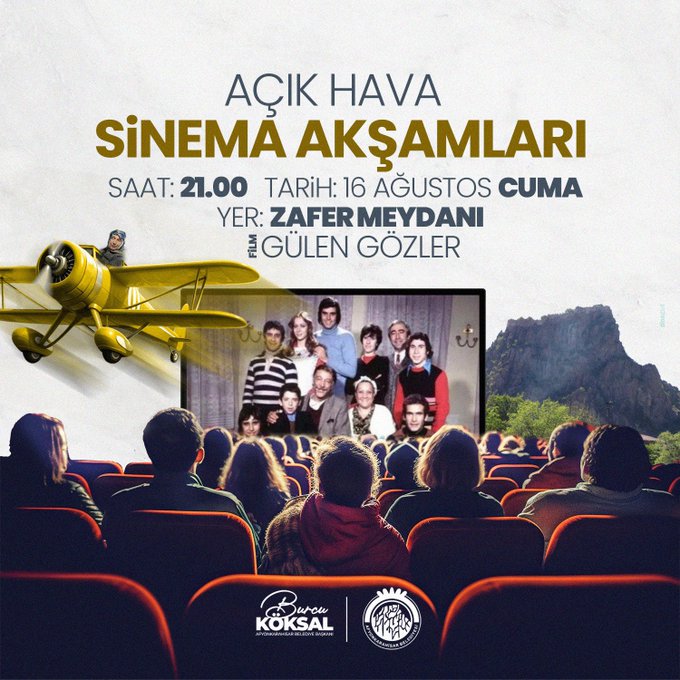 Yeşilçam Rüzgarı ile Açık Hava Sinema Geceleri Devam Ediyor: