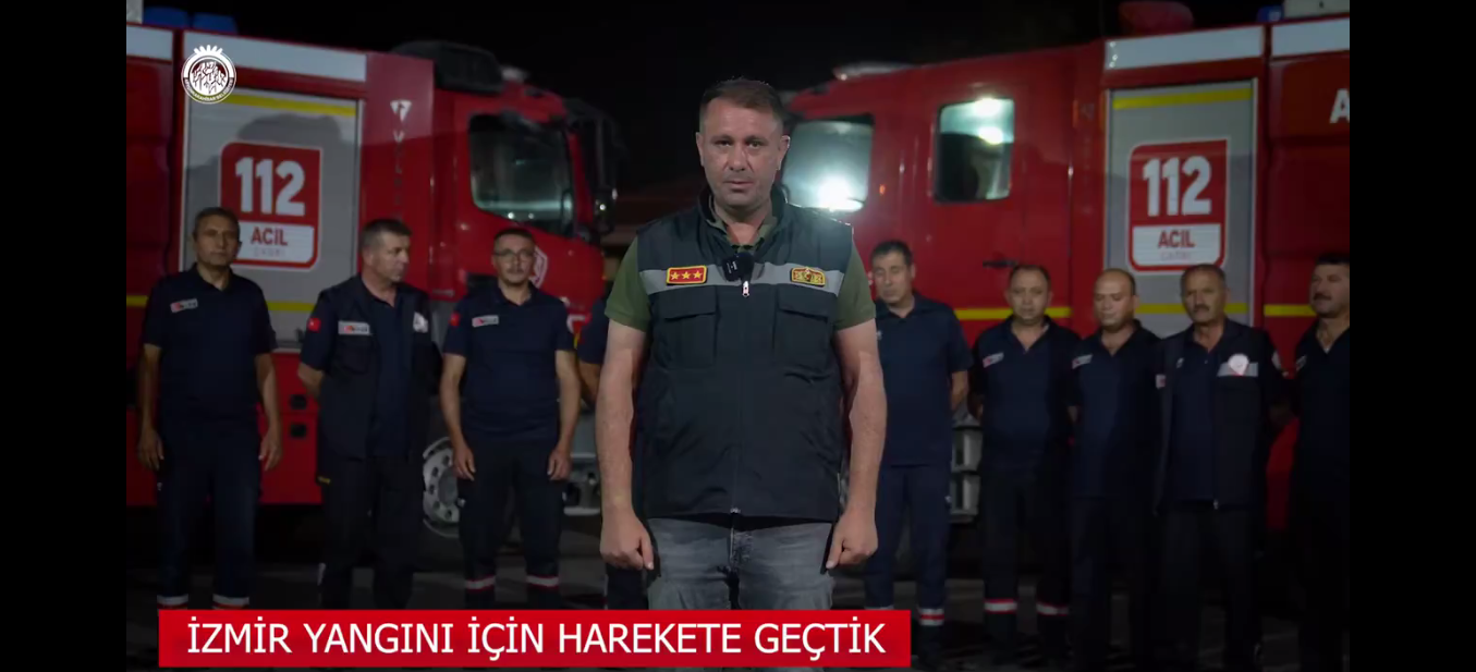 Başkan Köksal Yakından Takip Etti Afyon İtfaiyesi İzmir’deki Yangında Görev Alıyor