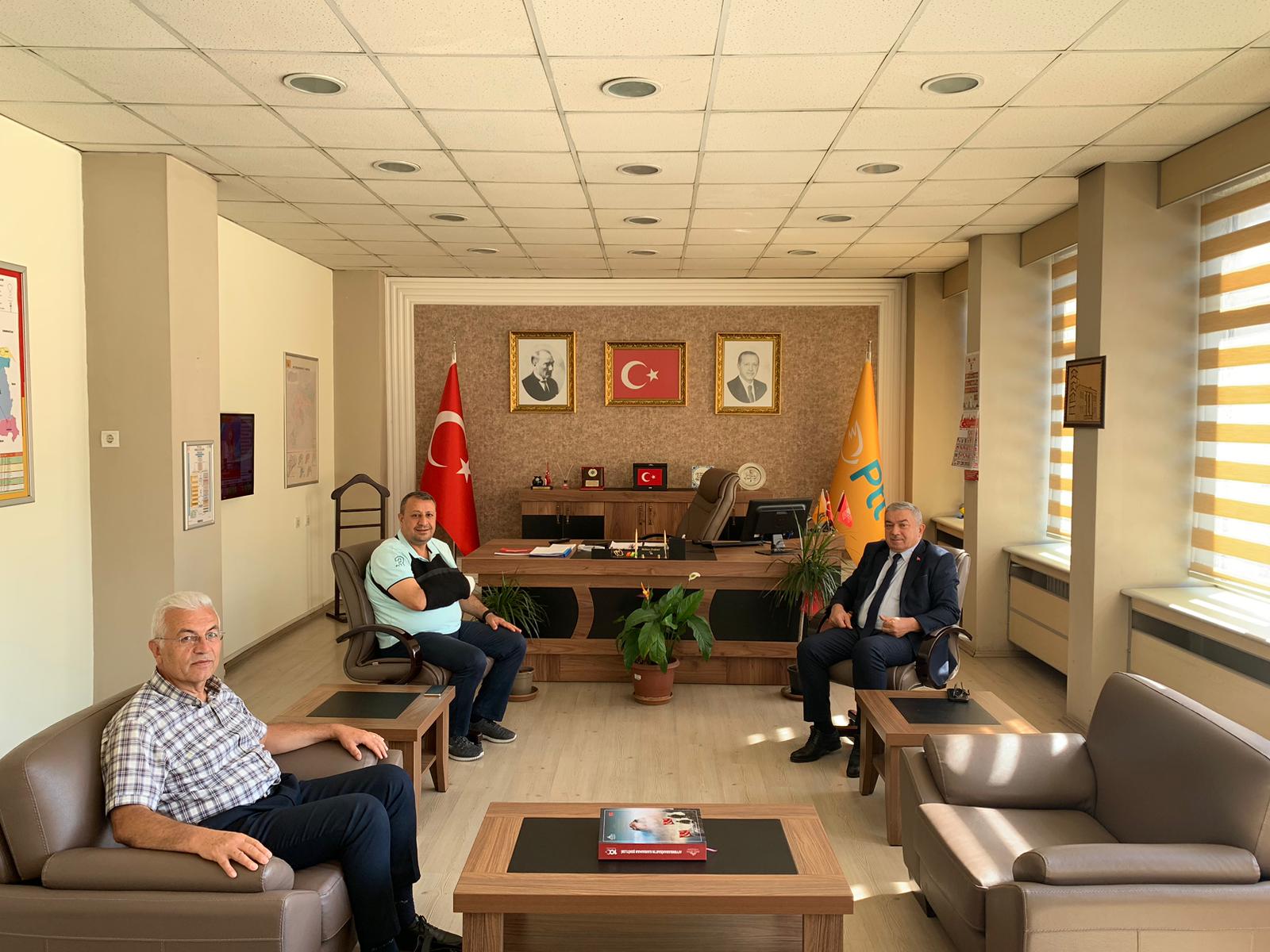 Müdür Örsdemir’in Misafiri Başkan Özaşkın Oldu