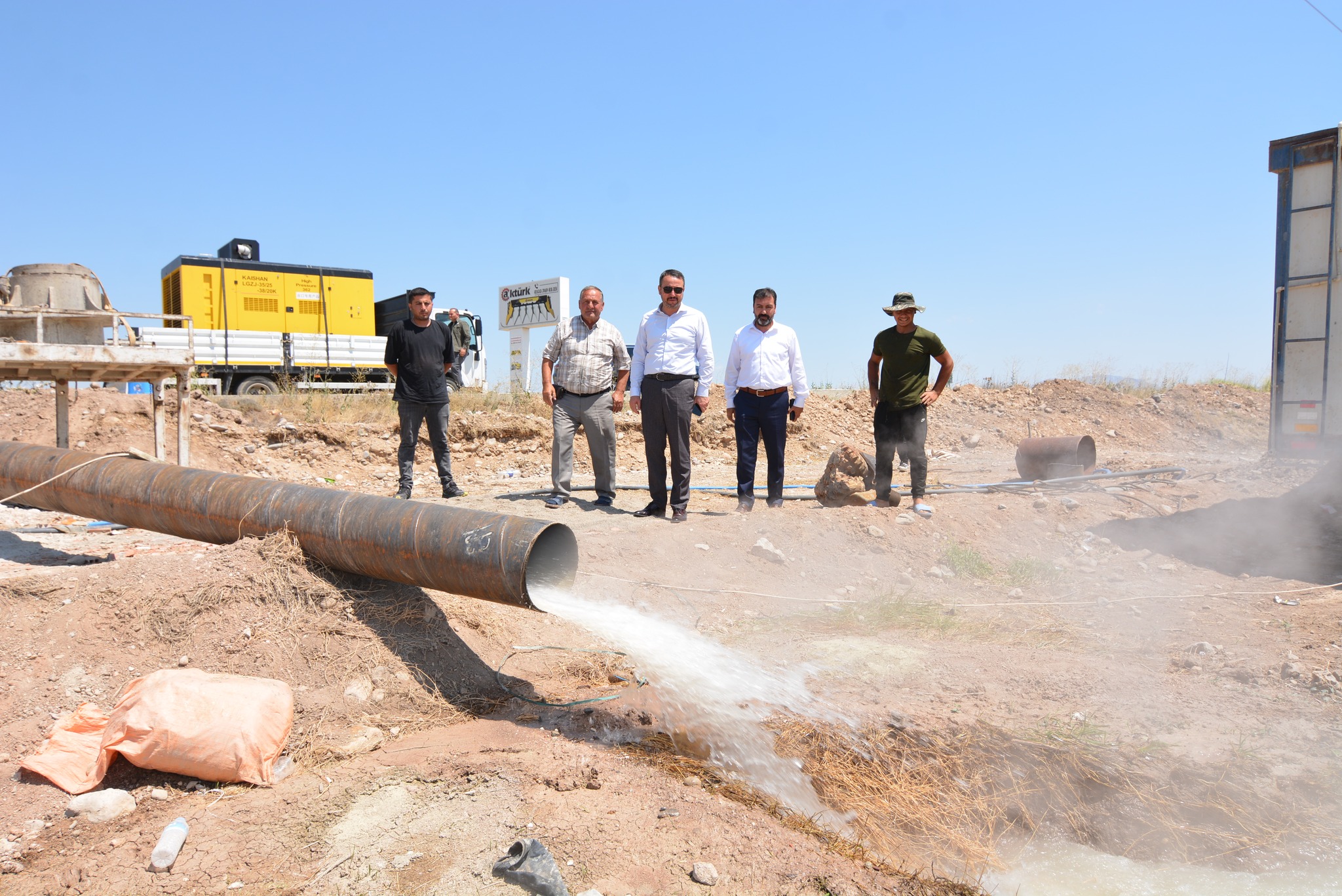 Hüdai Kaplıcaları'nda Yeni Termal Su Kuyusu Açıldı