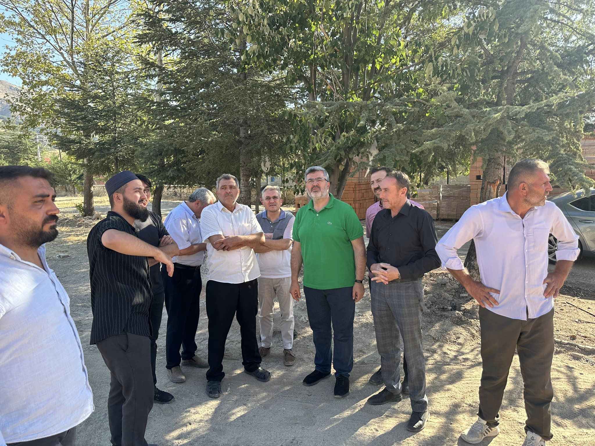 ÖZKAYA, TATARLI BELDESİ'NDE KURAN KURSU İNŞAATINI İNCELEDİ