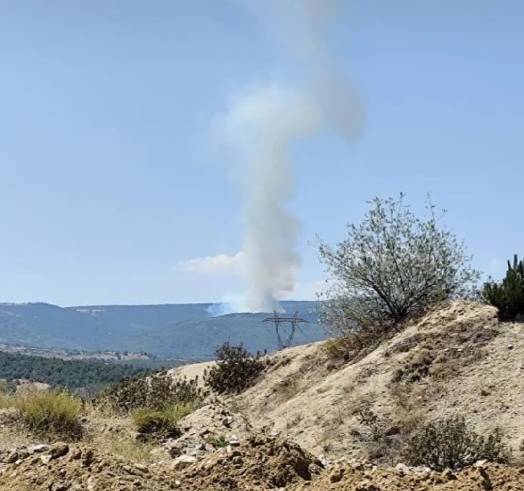 Kırka'dan Dumanlar Yükseldi Orman Yangını Afyon'dan Görüldü