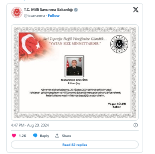 Pençe-Kilit Operasyonunda Yaralanan Asker Tedavi Gördüğü Hastanede Şehit Oldu