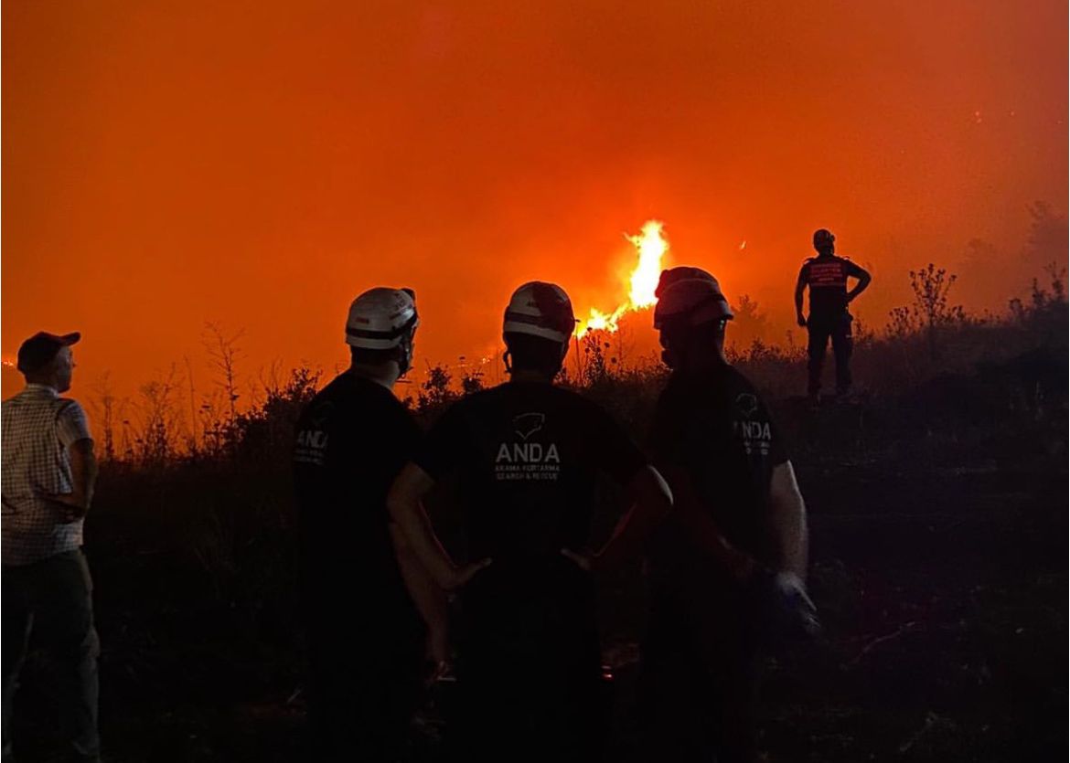 ANDA’dan Kırka’daki Orman Yangınına Gönüllü İlk Müdahale