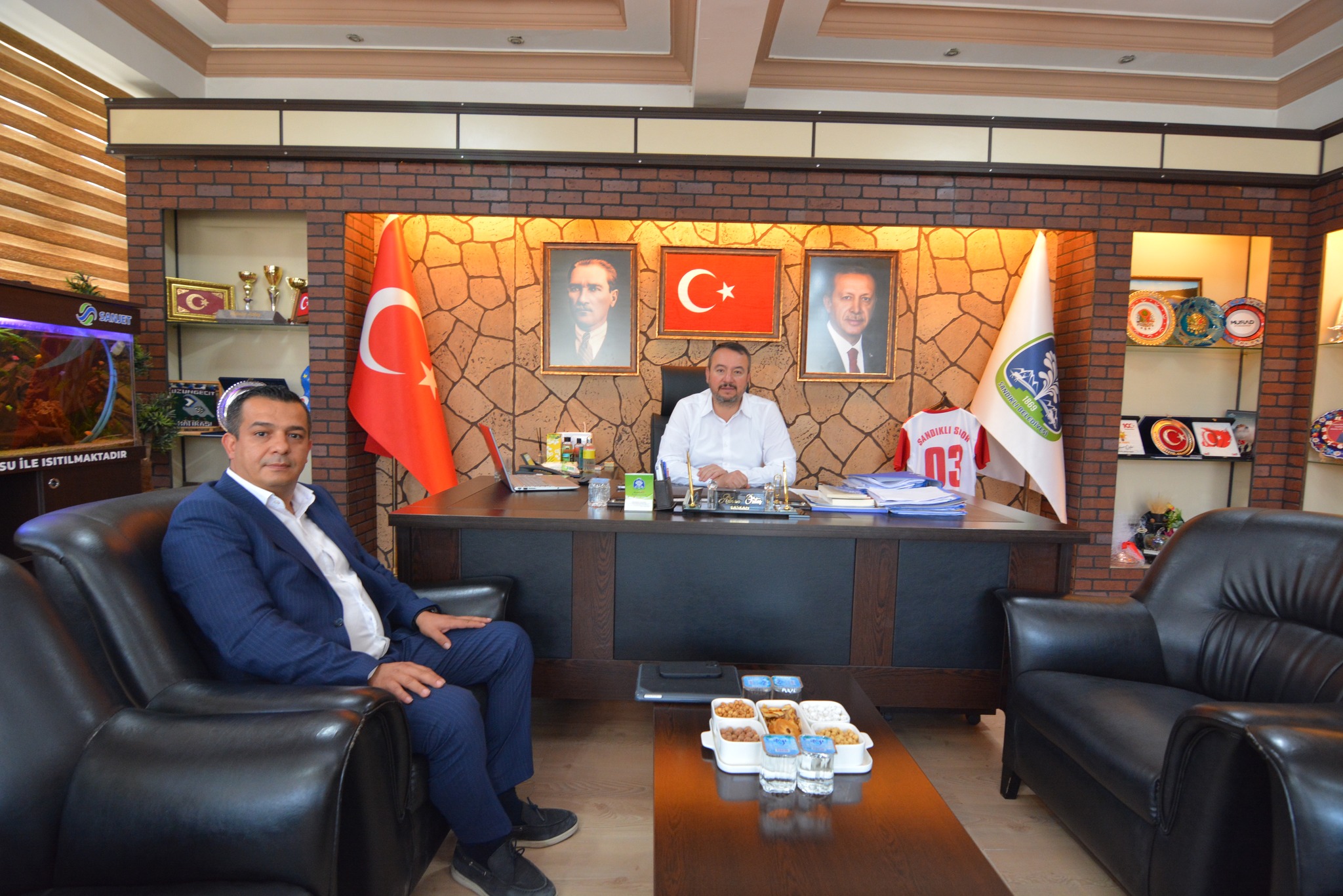 Yapı Kredi Bankası Müdürü Demirci’den Başkan Öztaş’a ziyaret