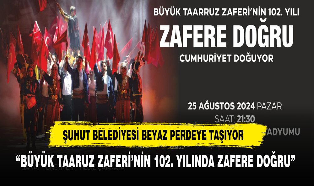 AFYON VALİLİĞİNDEN BÜYÜK ZAFERE ÖZEL SAHNELENEN OYUNA DAVET