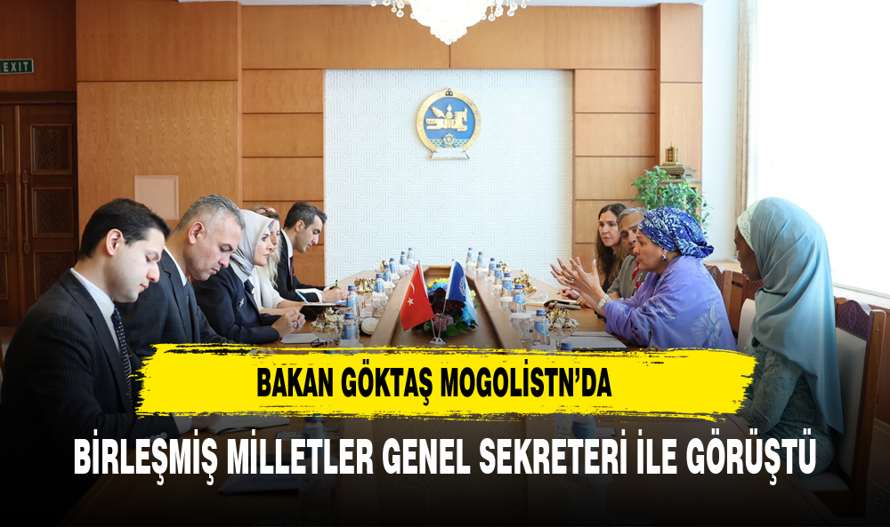 BAKAN GÖKTAŞ BİRLEŞMİŞ MİLLETLER GENEL SEKRETERİ İLE GÖRÜŞTÜ