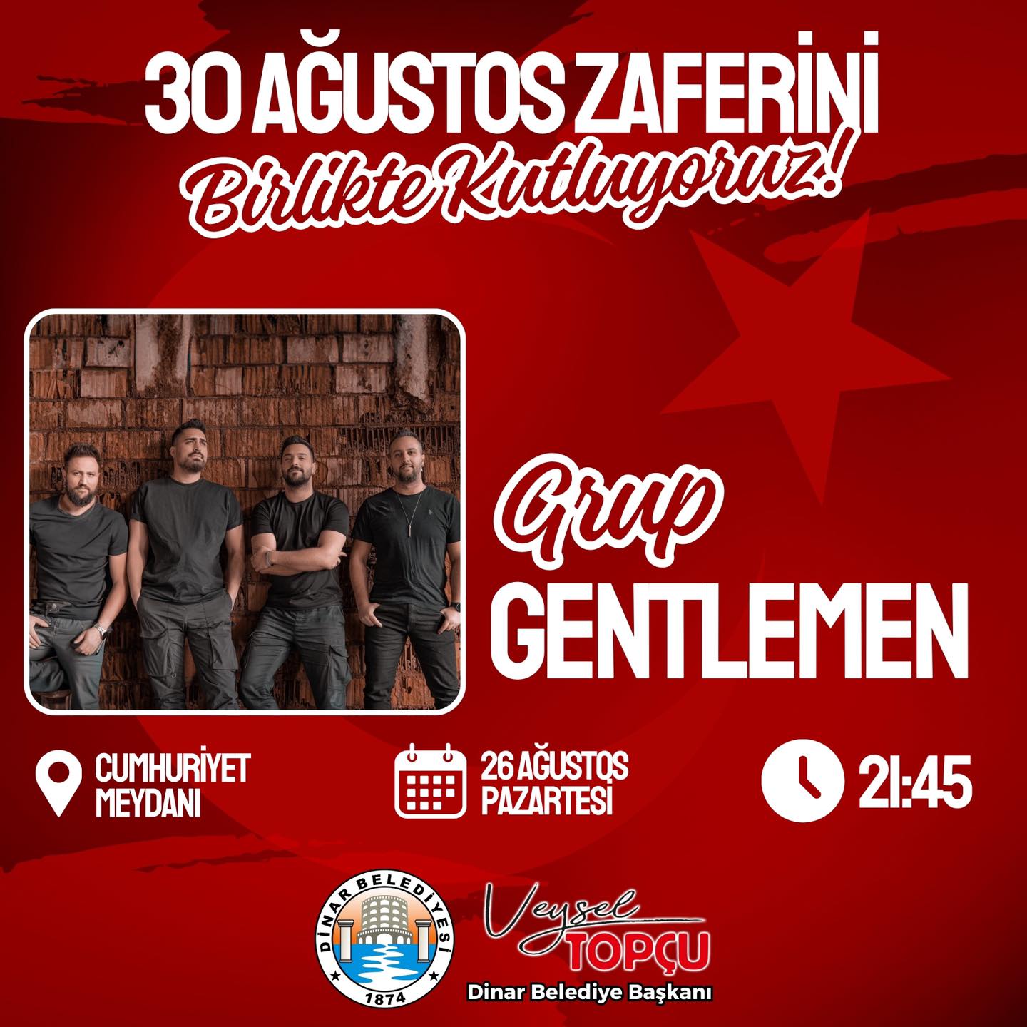 Dinar’da 30 Ağustos Zafer Bayramı Coşkusu