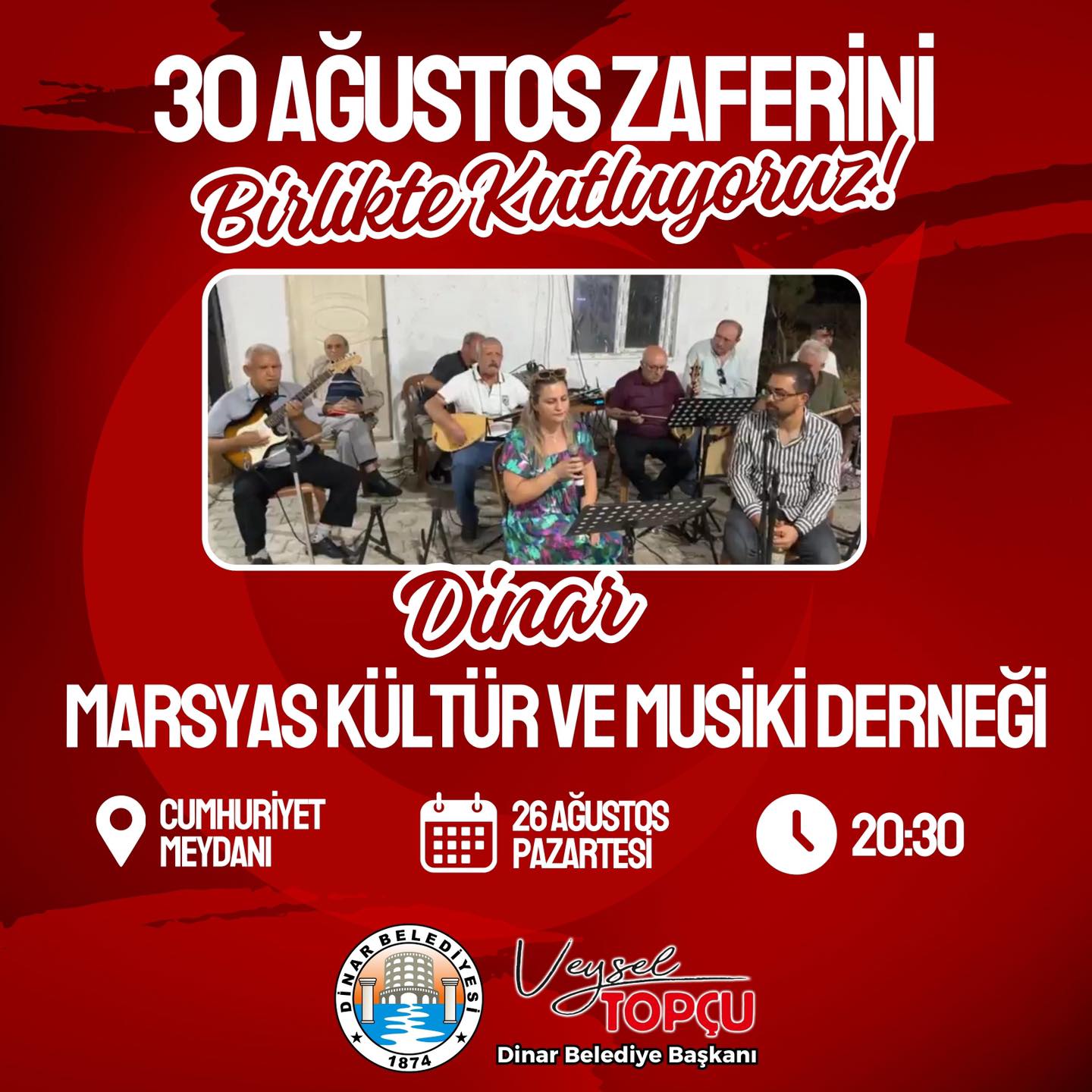Dinar’da 30 Ağustos Zafer Bayramı Coşkusu