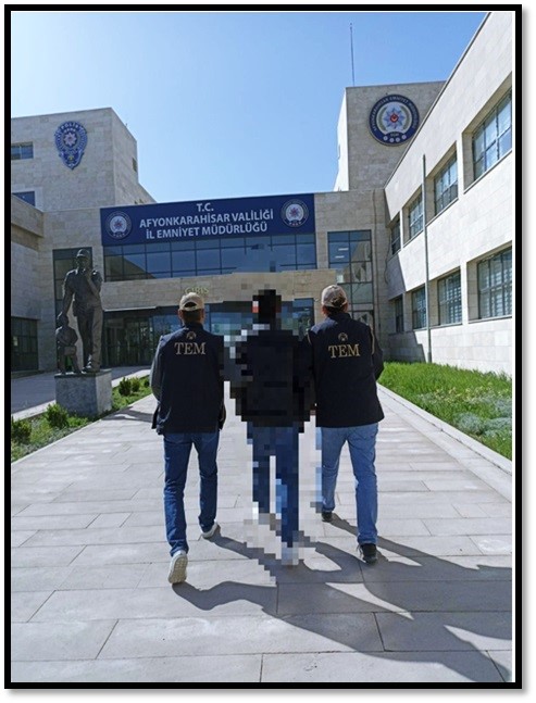 AFYON'DA YABANCI UYRUKLU DEAŞ ÜYESİ YAKALANDI