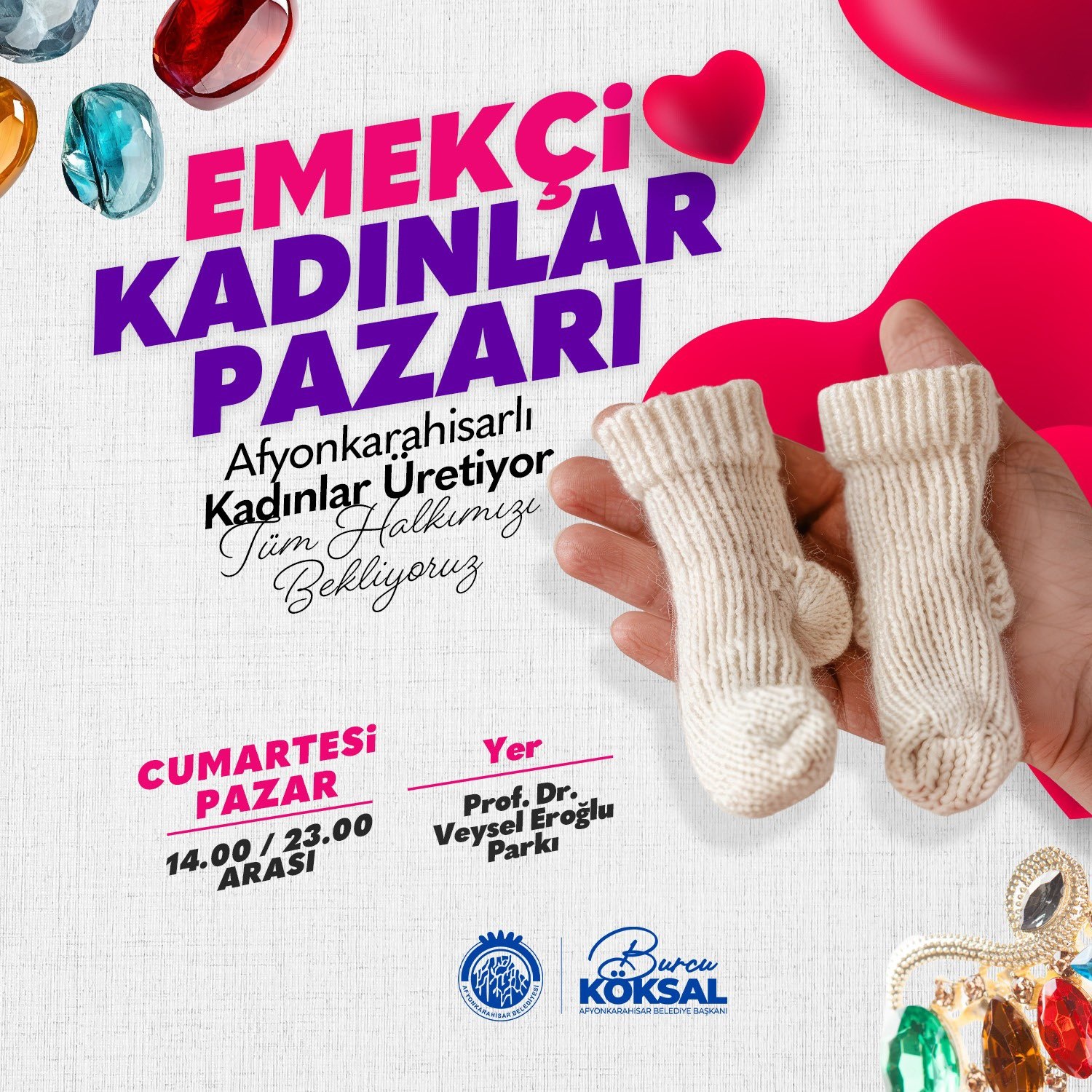 Afyonkarahisar Belediyesi duyurdu...Emekçi Kadınlar Pazarı açılıyor!