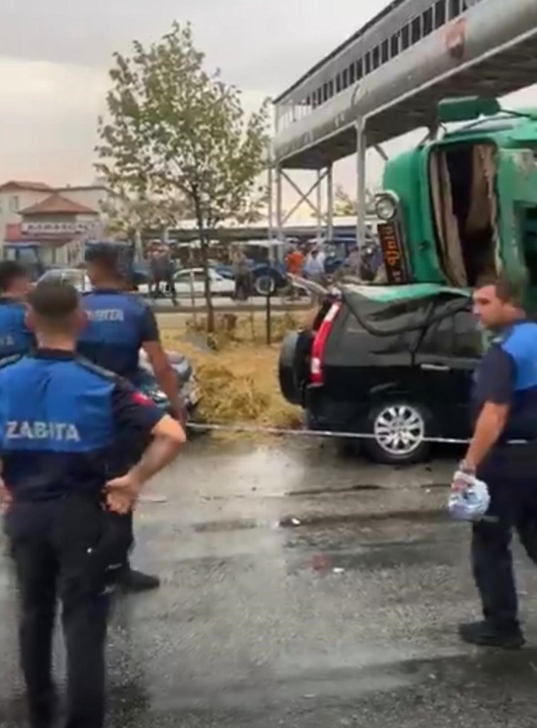 DİNAR'DA YAŞANAN FECİ KAZA KAMERALARA BÖYLE YANSIDI