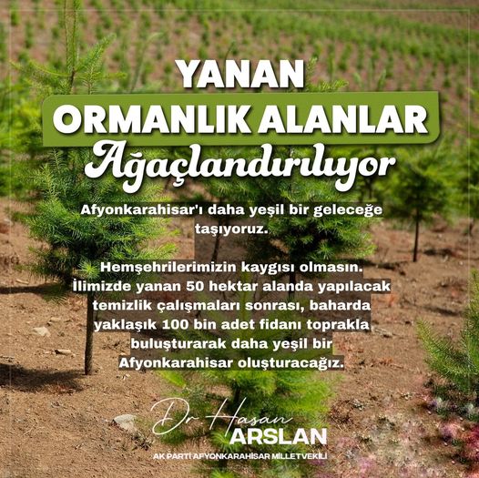 “AFYON’U DAHA YEŞİL BİR GELECEĞE TAŞIYORUZ”