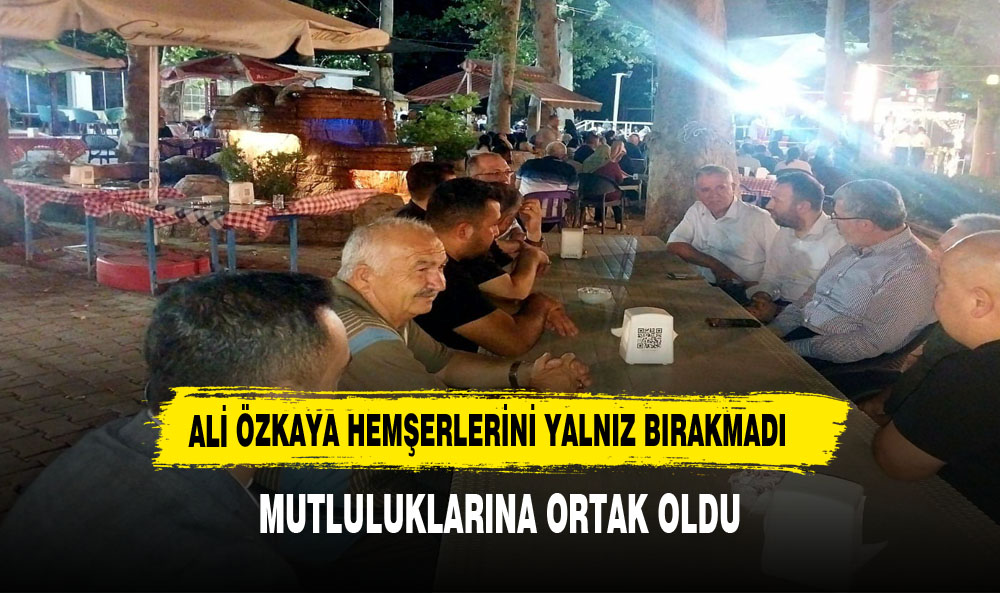 Ali Özkaya mutlu günlerine ortak oldu
