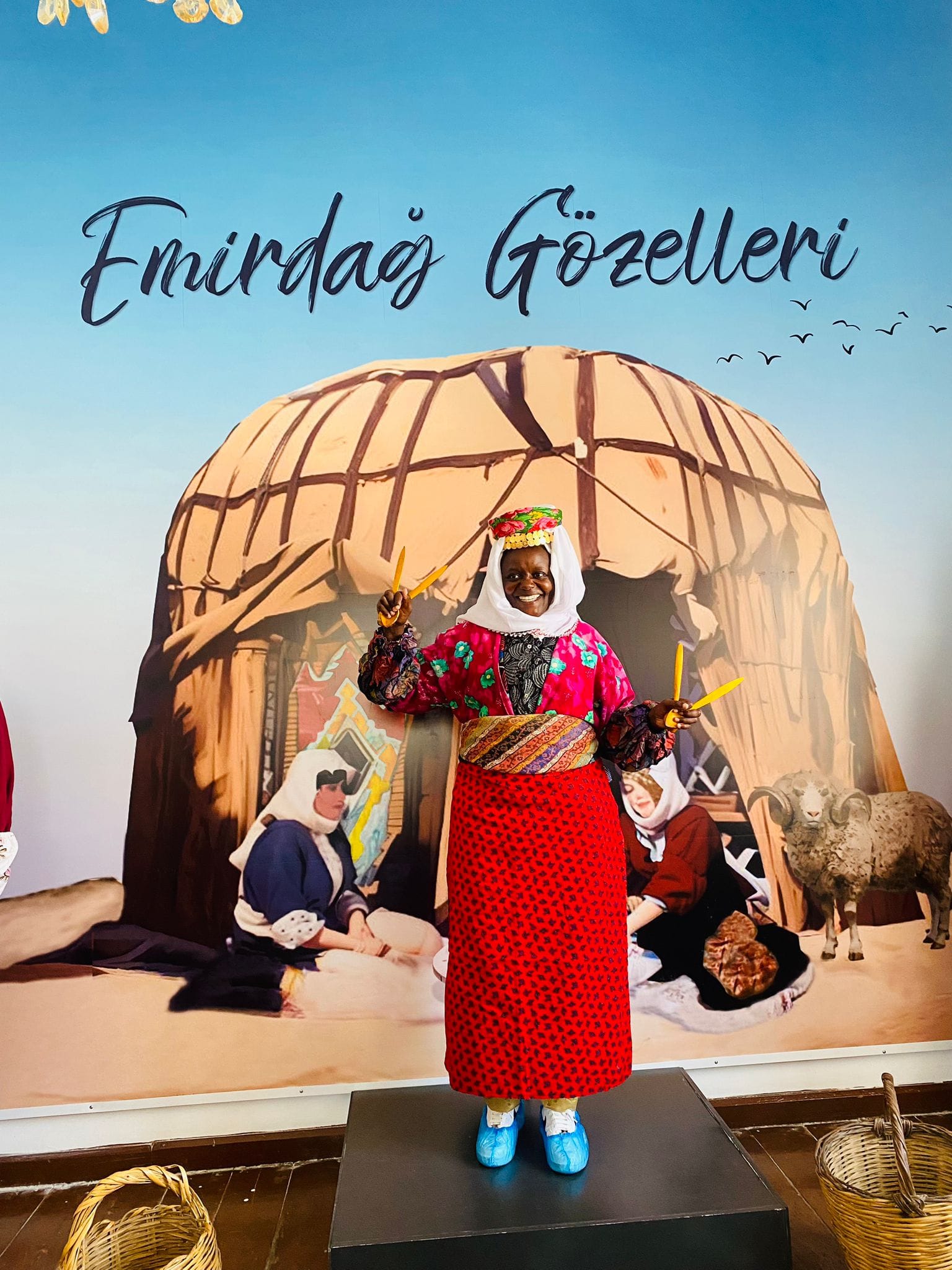 Emirdağ Kültür Evi, Kenyalı Ziyaretçiyi Ağırladı