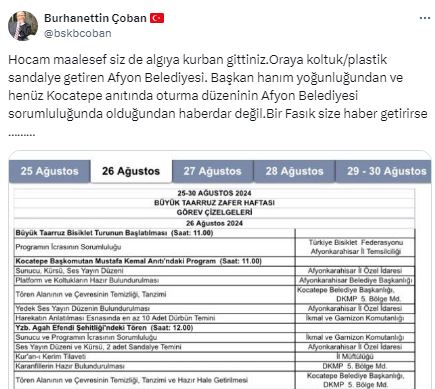 AK Partili Çoban’dan İsrafil Balcı'ya Cevap