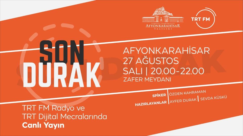 AFYONLULAR RADYO BAŞINA TRT  RADYO AFYON'DAN CANLI YAYIN YAPACAK