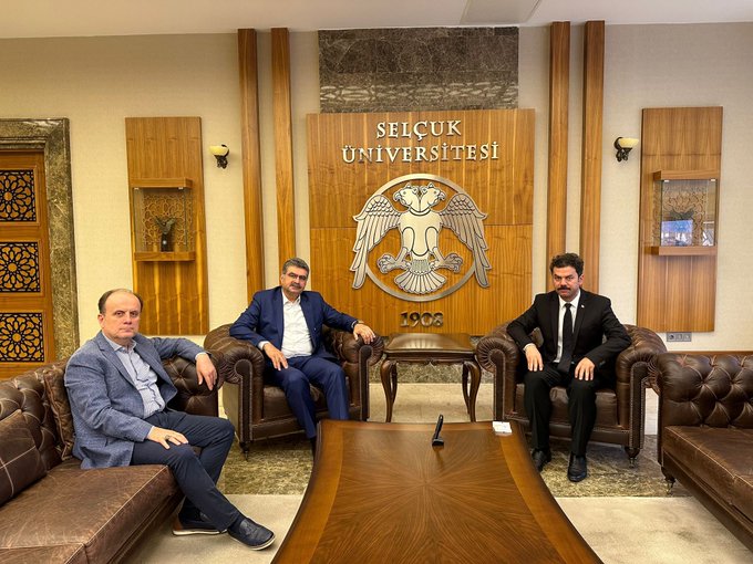 AK Parti Konya Milletvekillerinden Selçuk Üniversitesi Rektörü Prof. Dr. Hüseyin Yılmaz’a Hayırlı Olsun Ziyareti