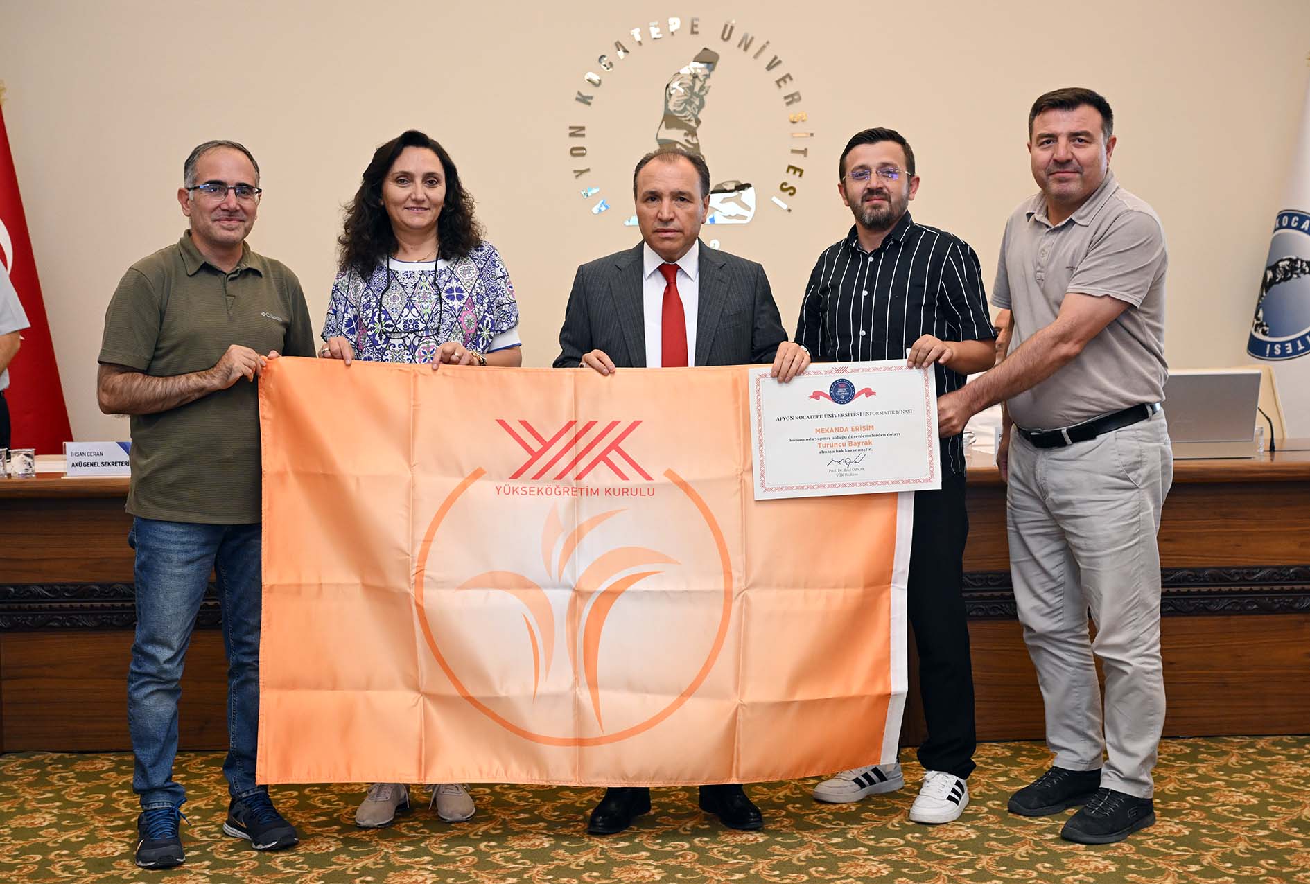 AKÜ, YÖK Engelsiz Üniversite Ödüllerinde 4 Turuncu Bayrak