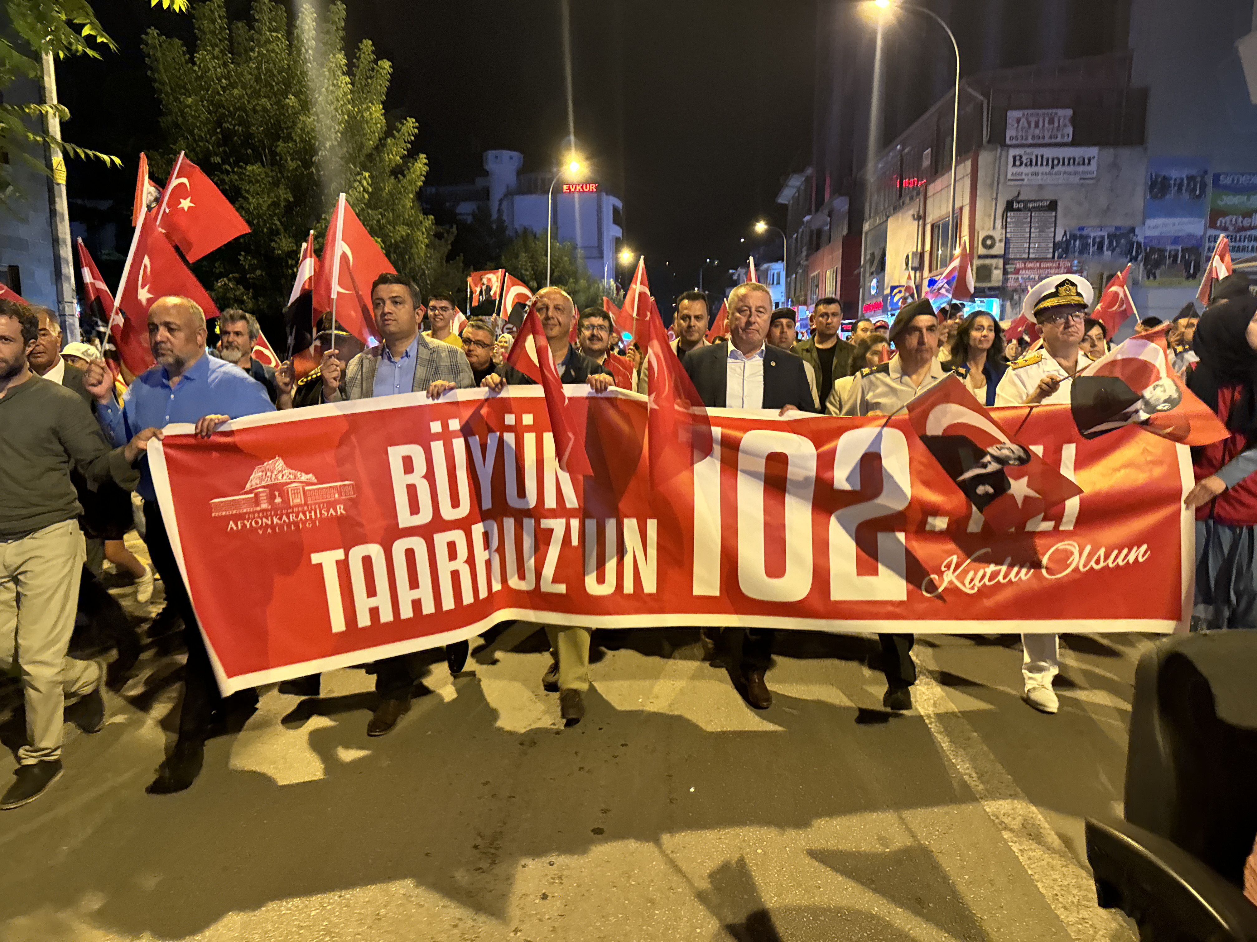 Afyonkarahisar'da "Zafer Bayramı Fener Alayı" Düzenlendi