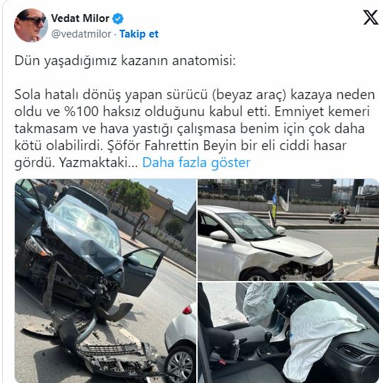 ÜNLÜ YEMEK YAZARI KORKUTTU