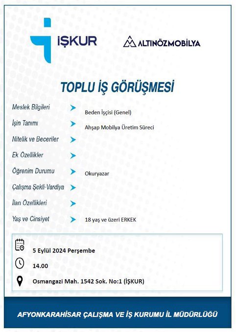 İŞKUR'dan İstihdama Destek İş Görüşmeleri Düzenlenecek