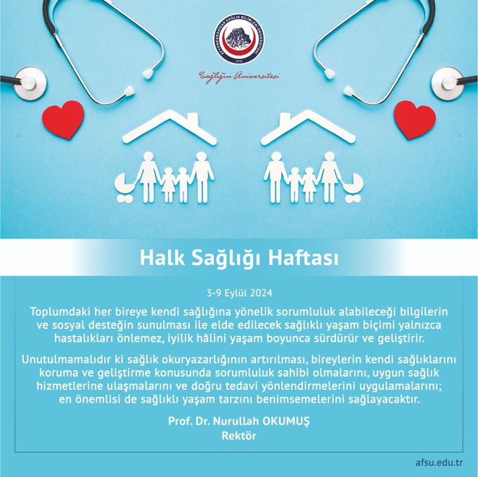 Rektör Okumuş Halk Sağlığına Dikkat Çekti