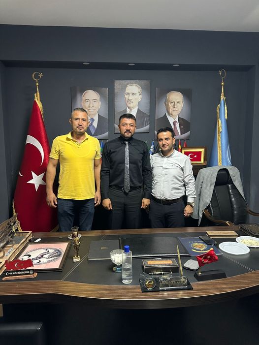 Başkan Çetinkaya'nın Misafirleri Müdür Oruç ve Demiryol İş Sendikası Şube Sekreteri Akbaş Oldu