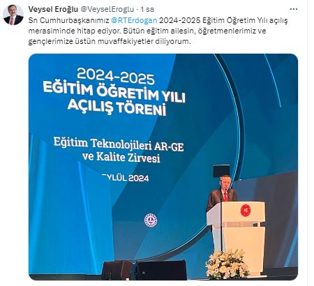 Eski Bakan Eroğlu Kocatepe Ruhuyla Cumhurbaşkanı Erdoğan’ı Yalnız Bırakmıyor