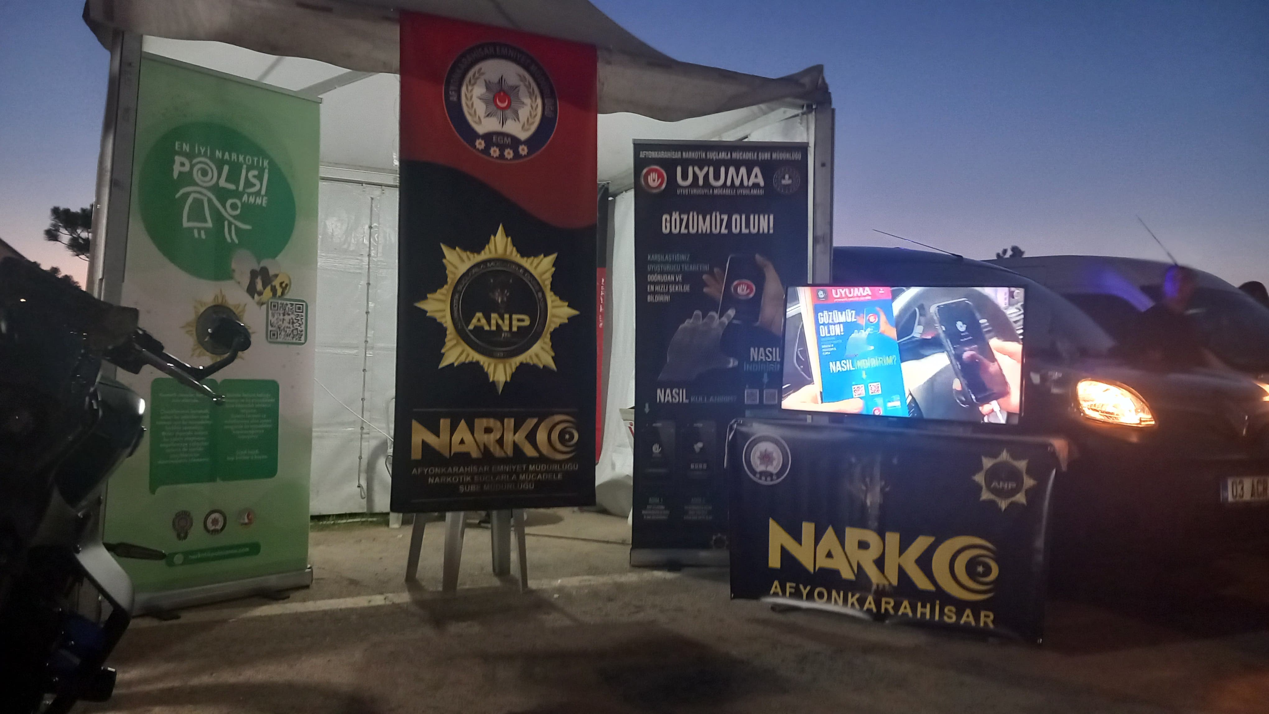 NG Afyon Motofest'te Narkotik Şube Sahada!