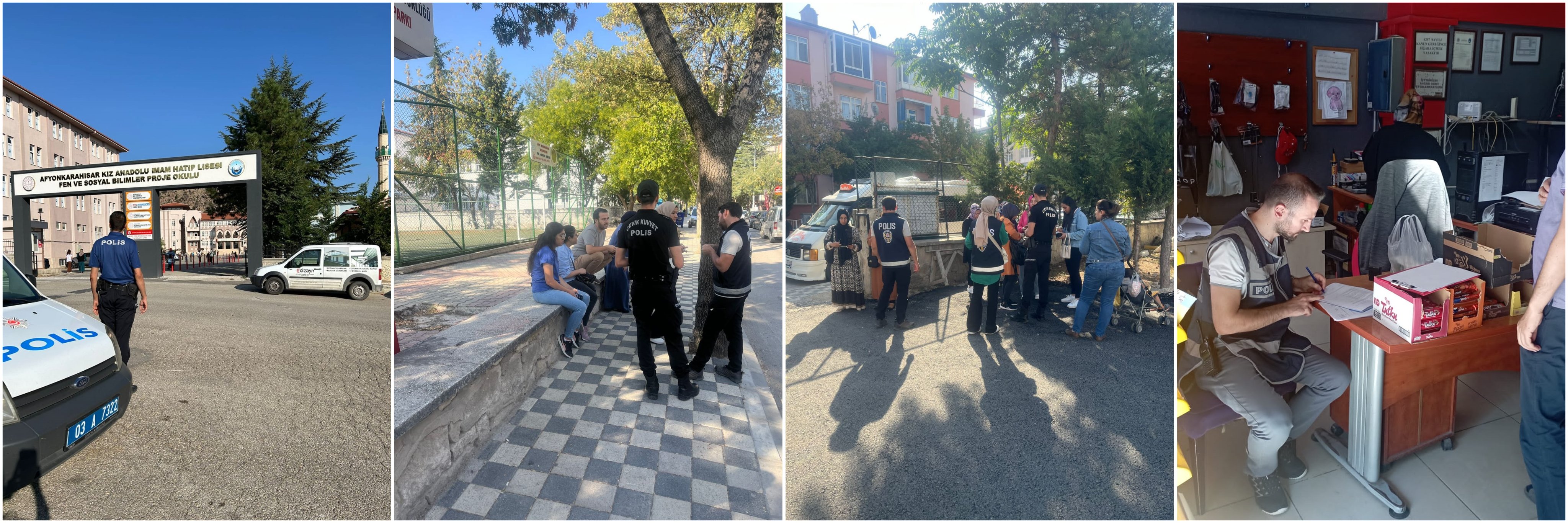 Afyon'da Polis Ekiplerinden Okul Çevrelerinde Güvenlik Denetimleri