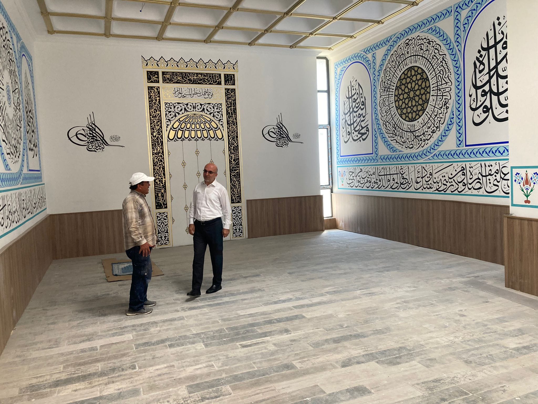 MÜFTÜ  İMAMOĞLU'NDAN SELMAN-I FARİSİ CAMİİ İNŞAATINA ZİYARET