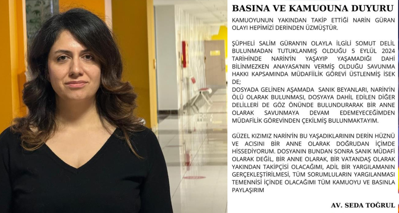 Narin Davasında Flaş Gelişme!  Tutuklu amcasının avukatı davadan çekildi