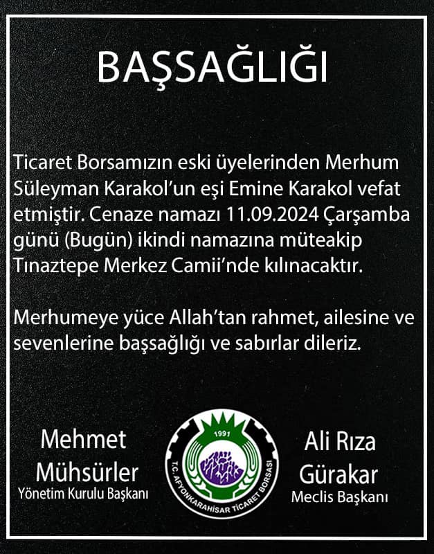 Karakol Ailesinin Acı Günü!