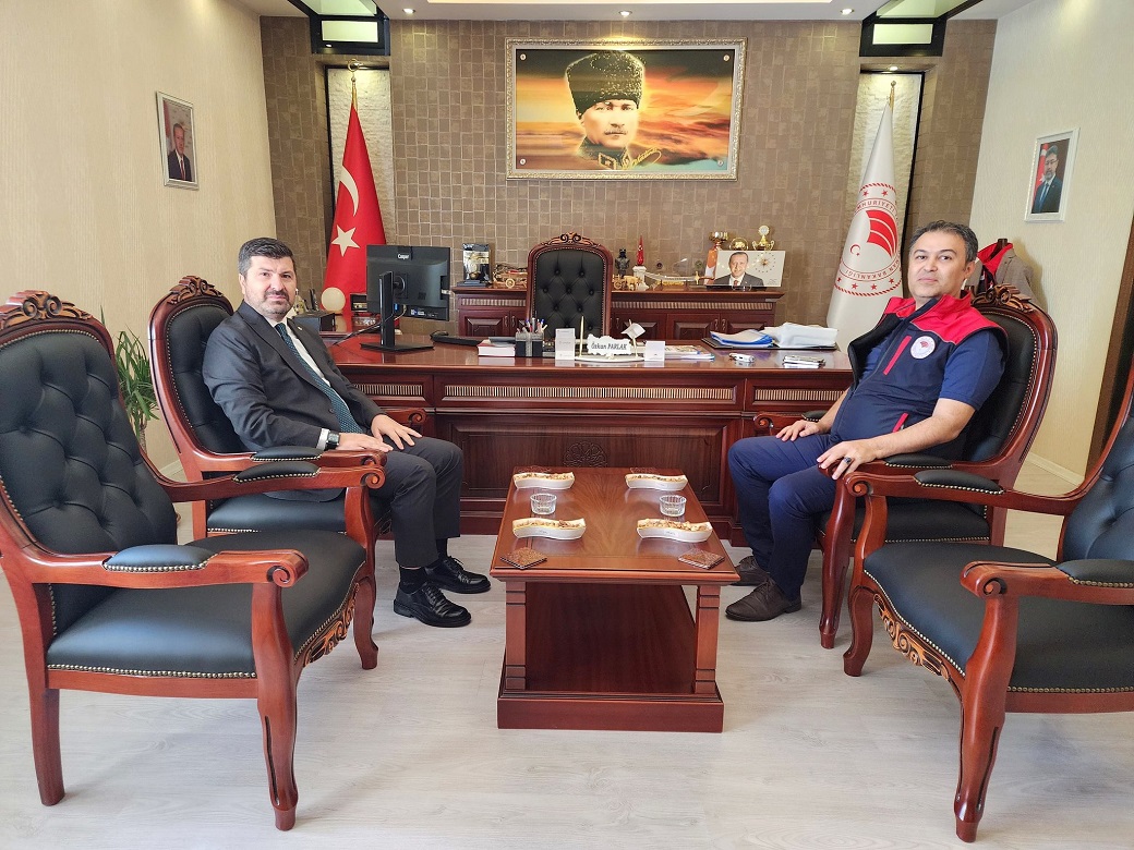 GÜRÇAYIR'DAN MÜDÜR PARLAK'A ZİYARET