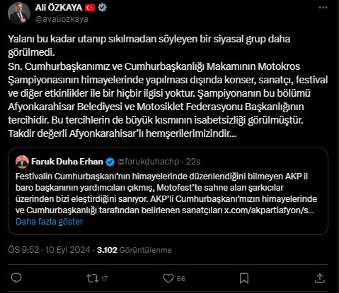 ÖZKAYA: "YALANI BU KADAR RAHAT SÖYLEYEN BİR GRUP DAHA GÖRÜLMEDİ"
