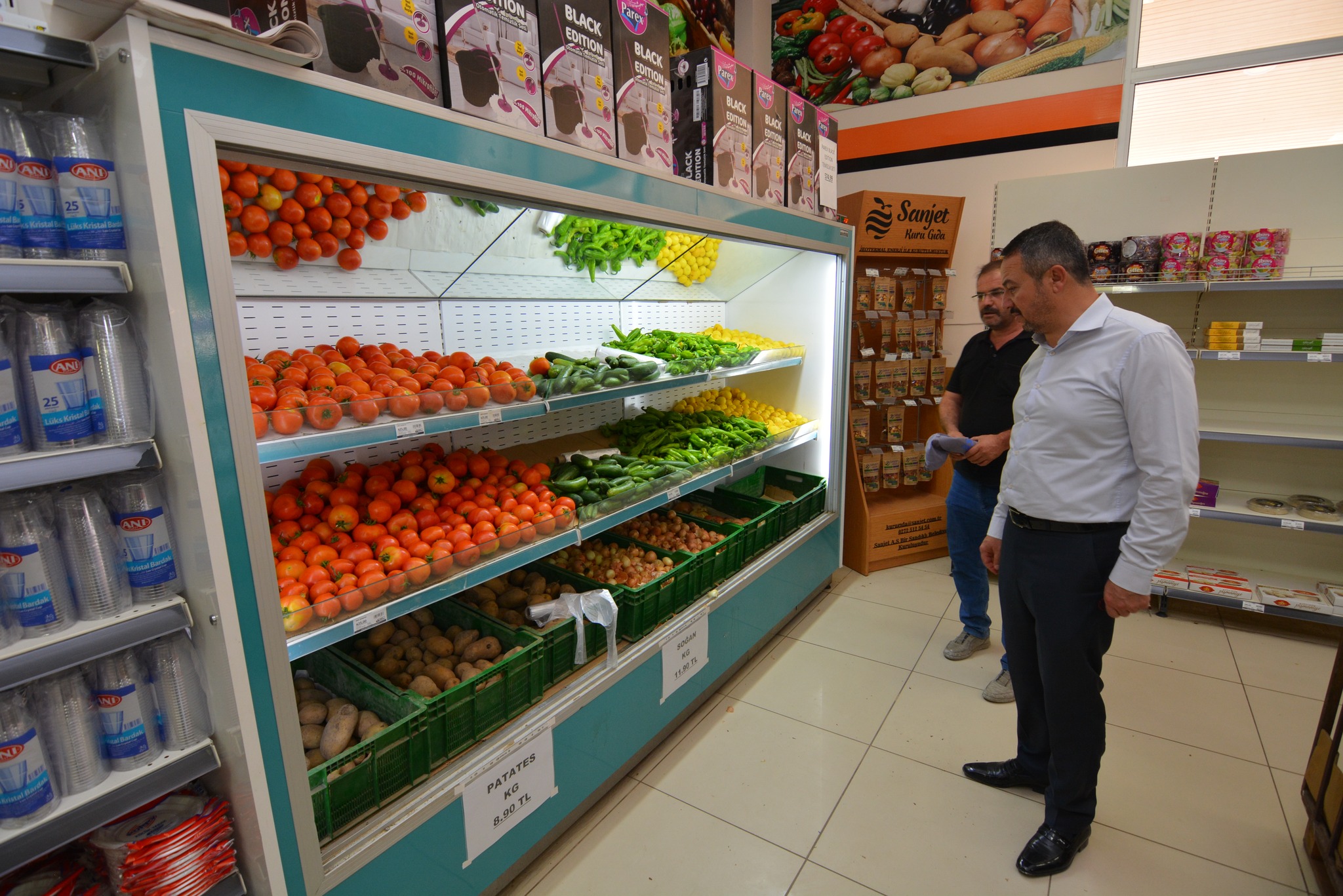 Başkan Öztaş, Hüdai Market Ve Restoran'da Denetim Yaptı