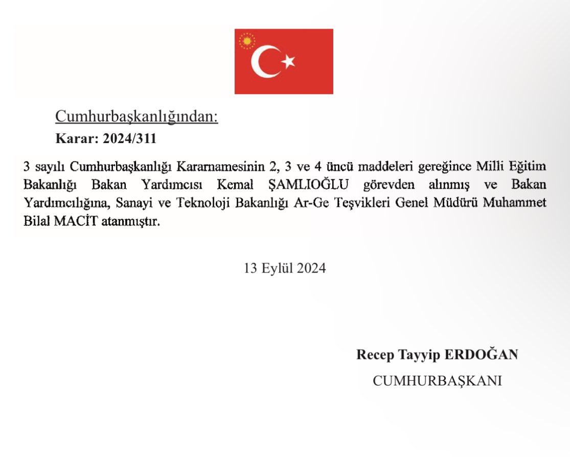 SON DAKİKA: Bakanlıklarda Atama Rüzgarı