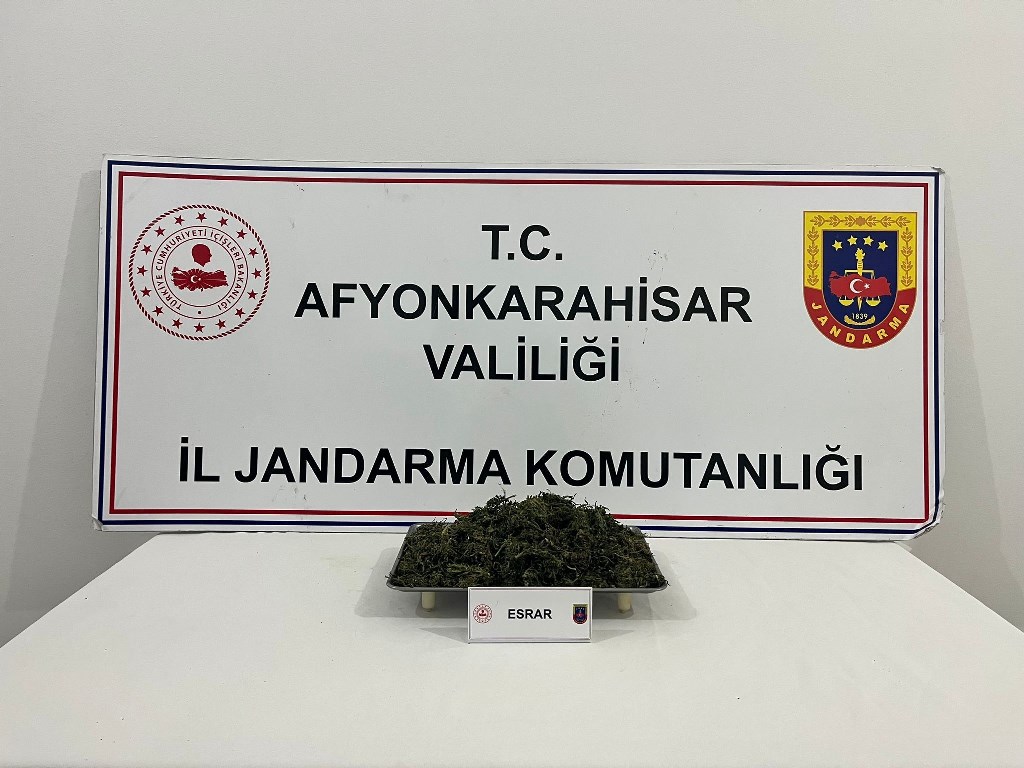 ÇAY-YEŞİLYURT KÖYÜNDE UYUŞTURUCU OPERASYONU!
