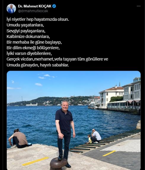 Afyonkarahisar’ın Sevilen Simalarından Mahmut Koçak’tan Anlamlı Paylaşım