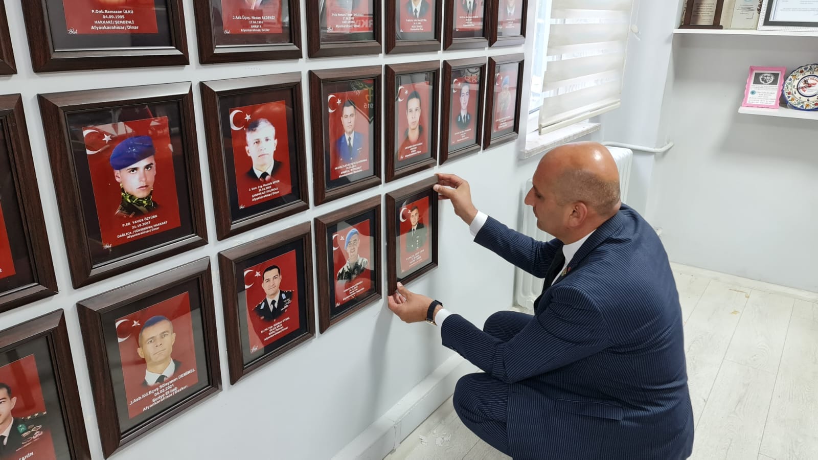 Dinar'ın 53. Şehidi Çapan’ın Fotoğrafı Şehitler Duvarında Yerini Aldı