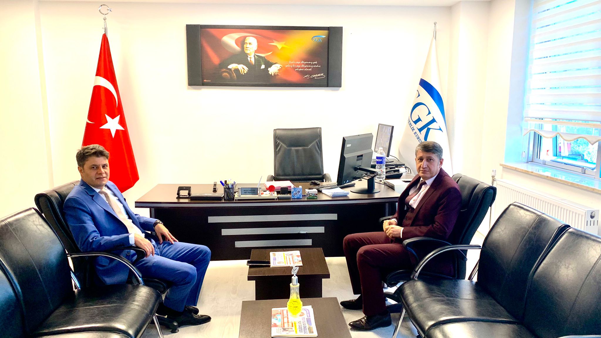 Kaymakam Çengel’in Mesaisi SGK İlçe Müdürlüğü Oldu
