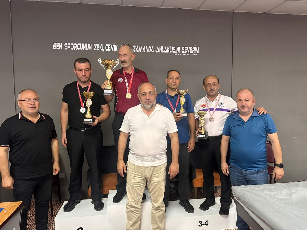 ÜÇ BANT BİLARDO İL ŞAMPİYONASI 2. ETAP TURNUVASI TAMAMLANDI