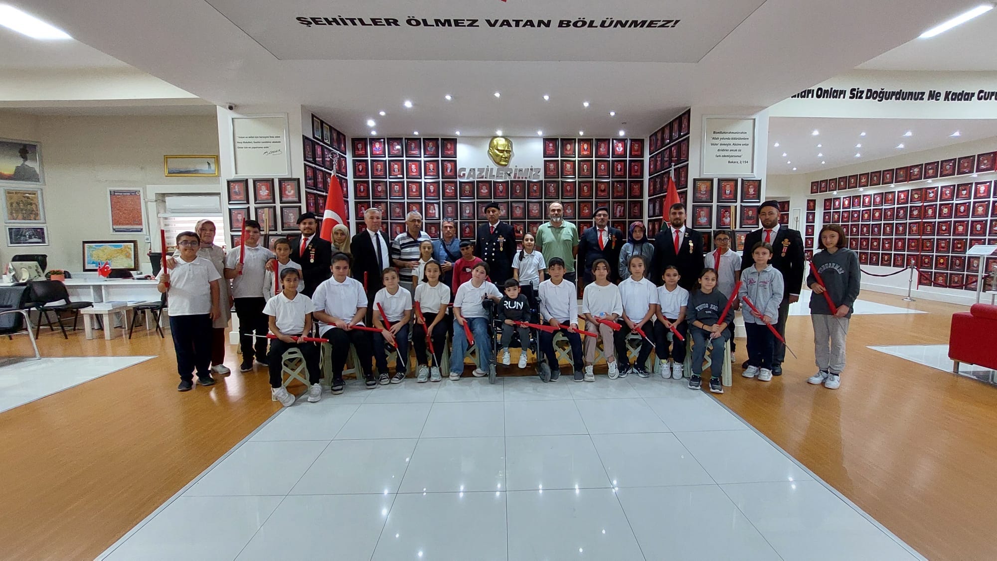 Minik Kalplerden Gazilere Anlamlı Ziyaret