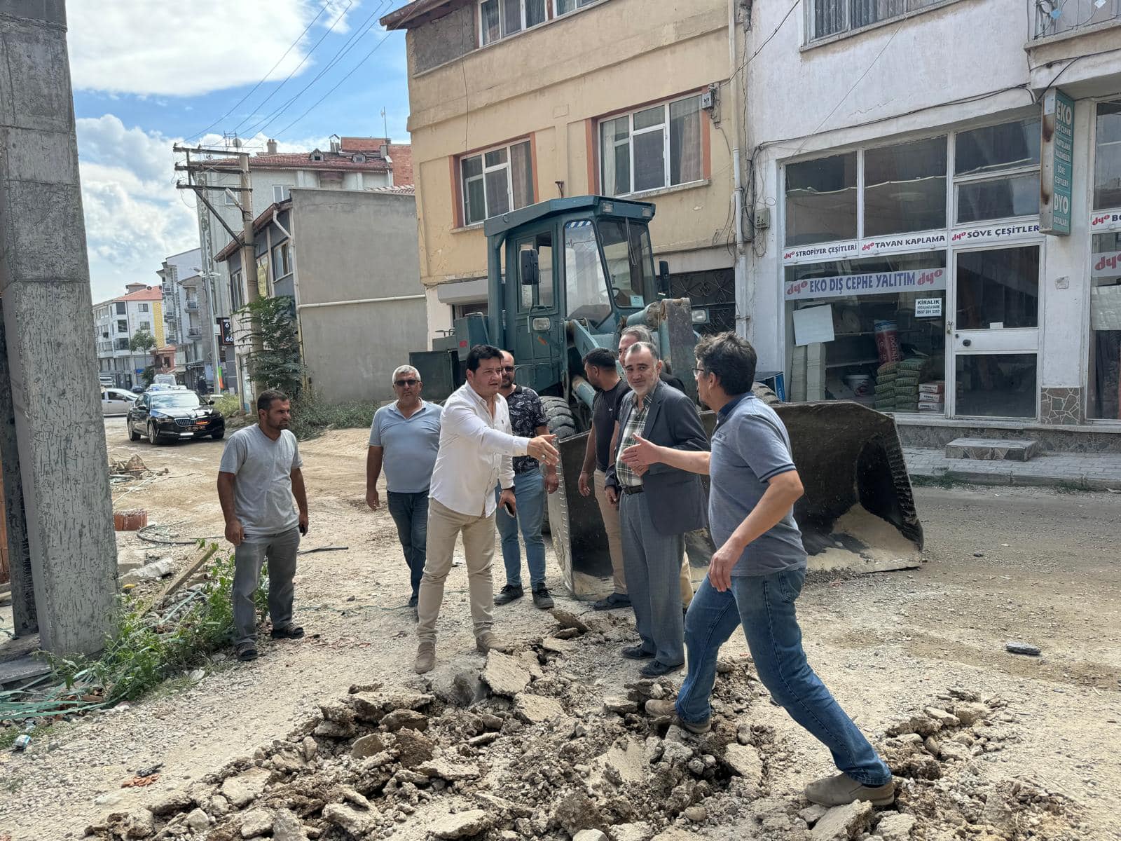Başkan Aynacı Çalışmaları Yerinde İnceledi