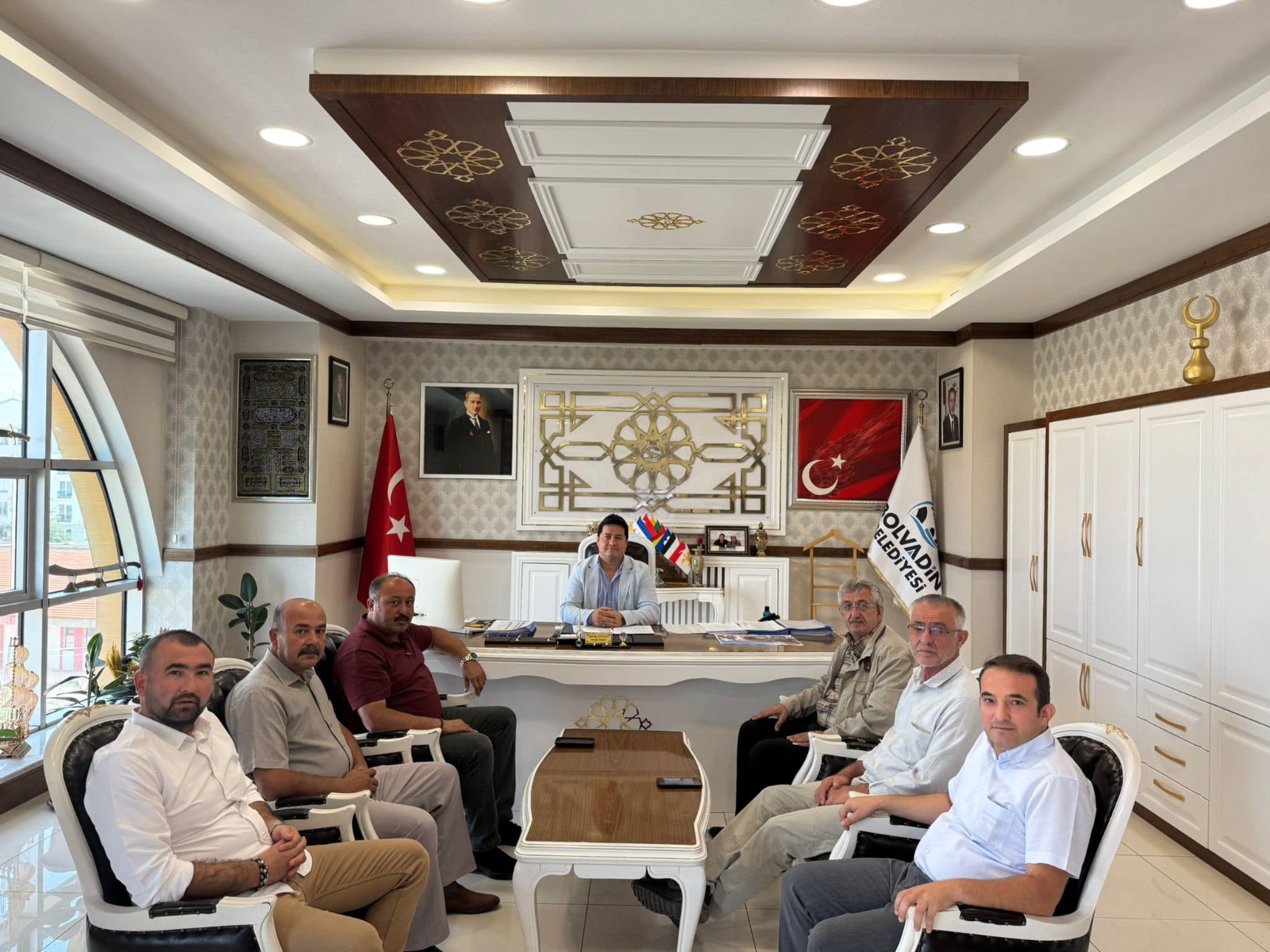 BAŞKAN AYNACI KONUKLARINI AĞIRLADI